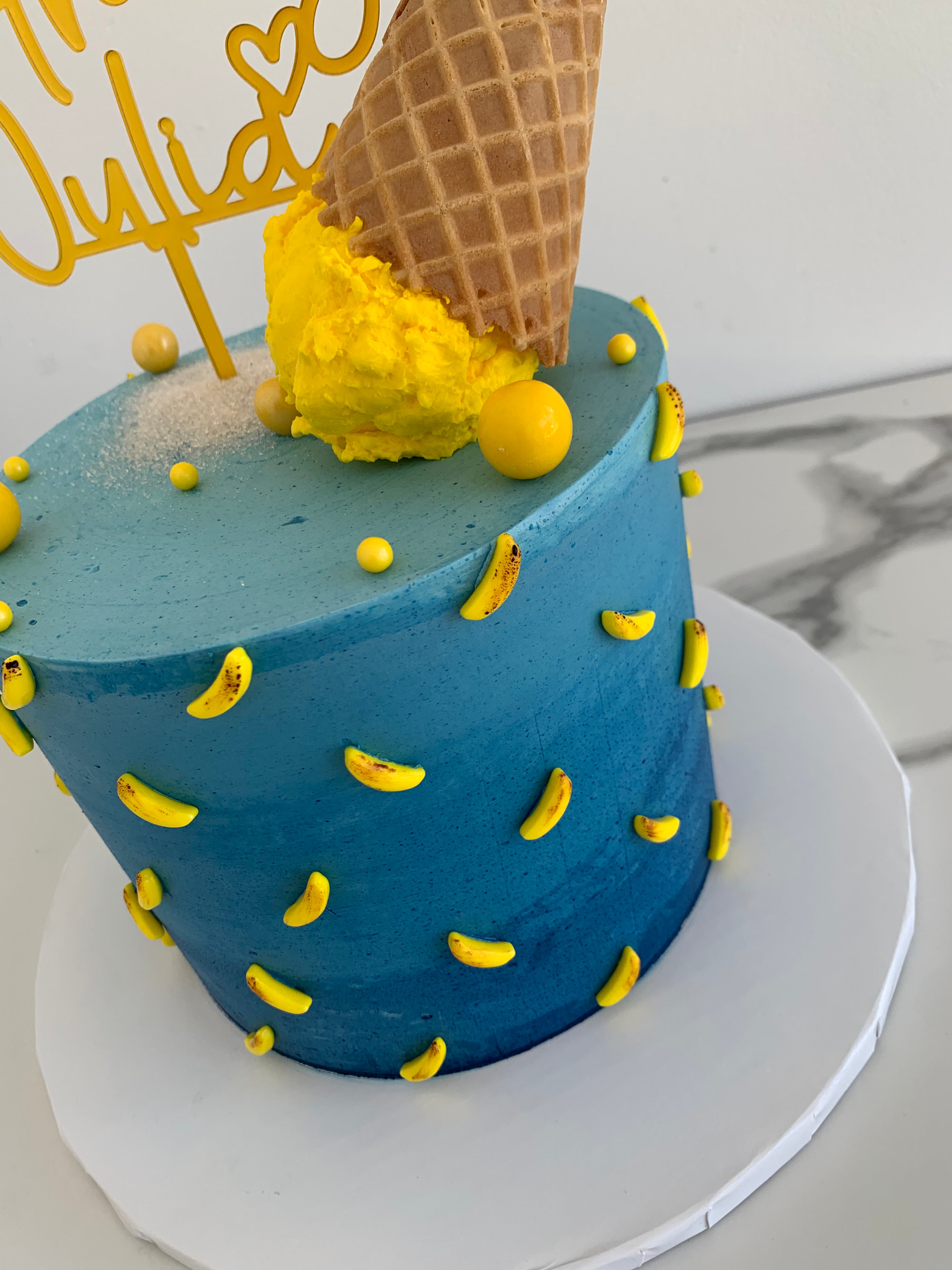 Ice Cream Cone on Buttercream