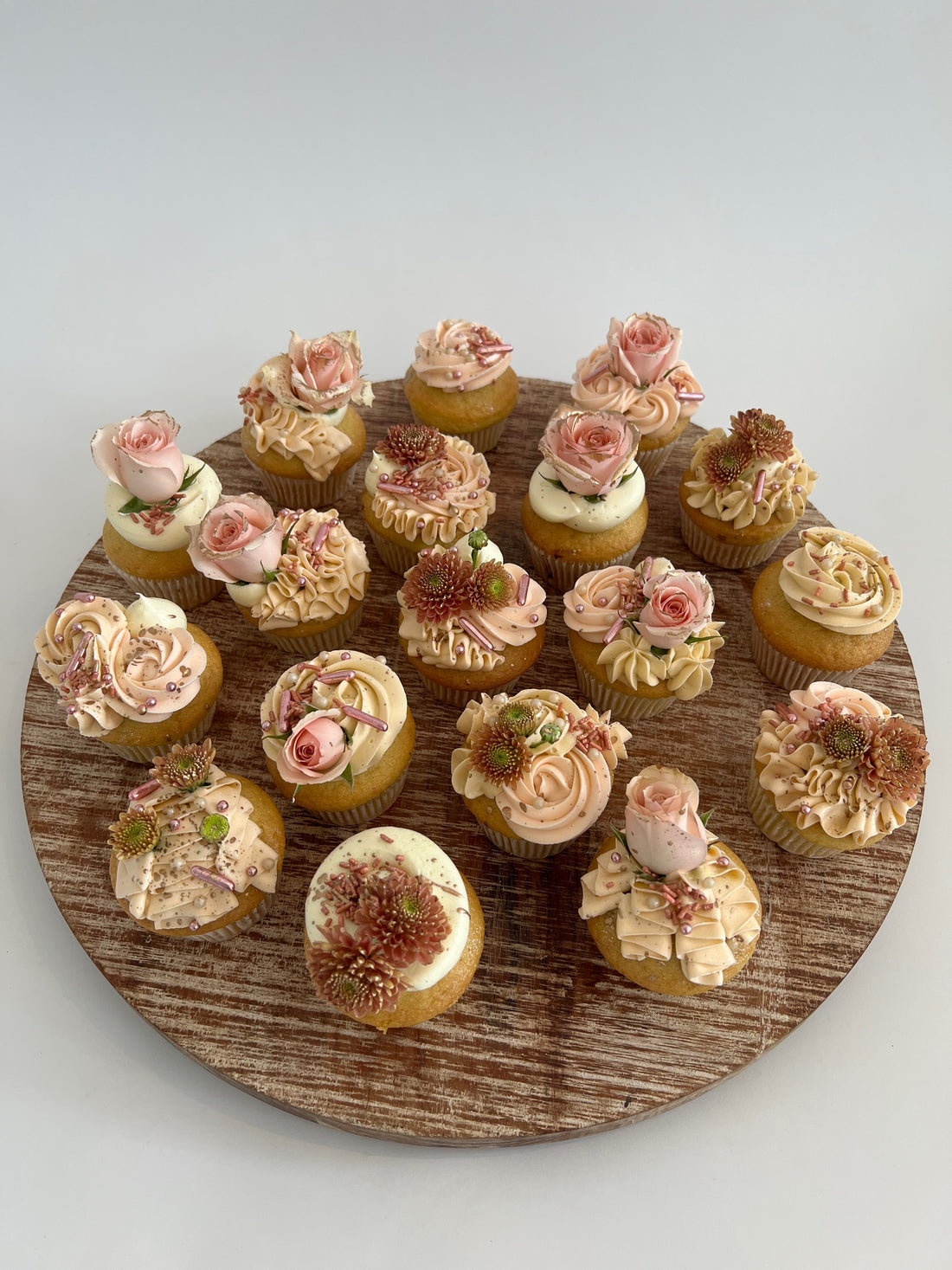 Fresh Flower Cupcakes
