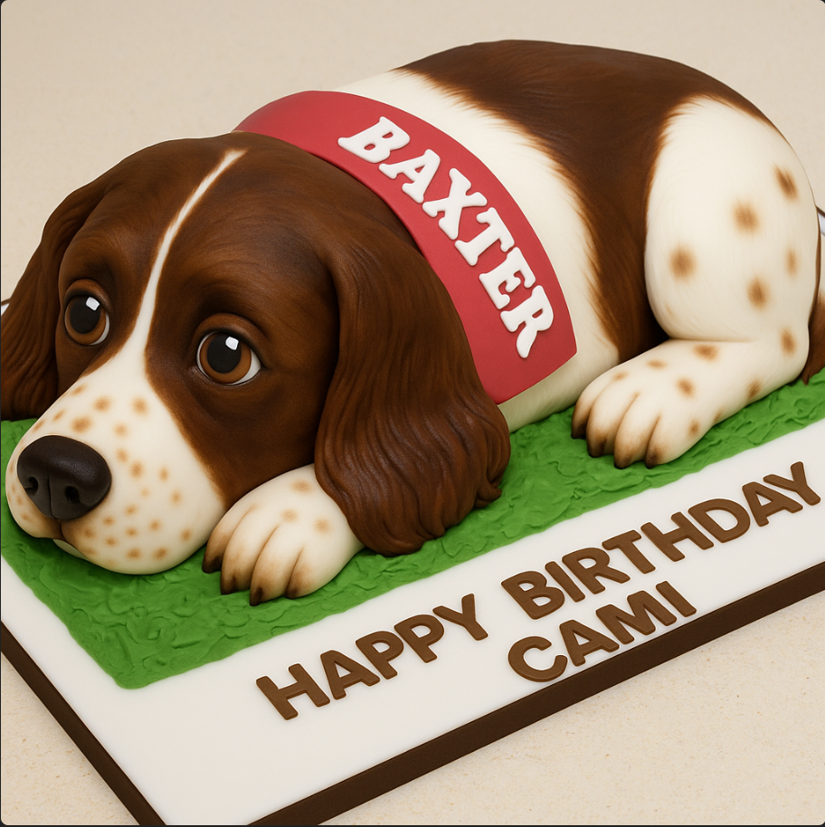 Baxter The Dog - 3D Cake