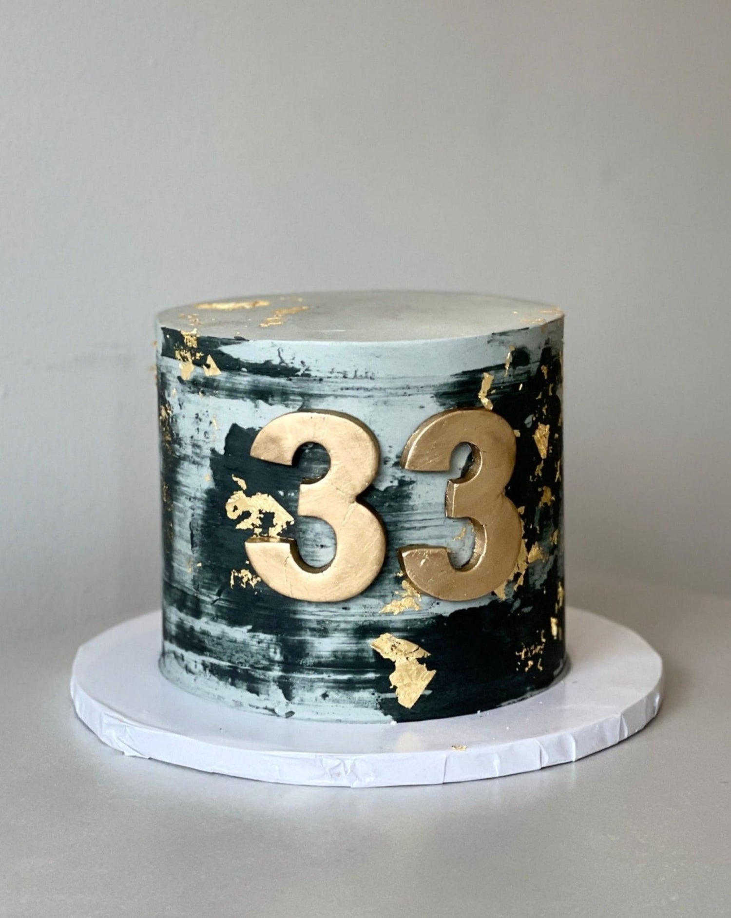 Abstract buttercream art cake - custom cake