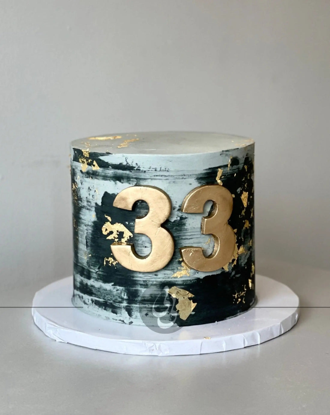 Abstract buttercream art cake - custom cake