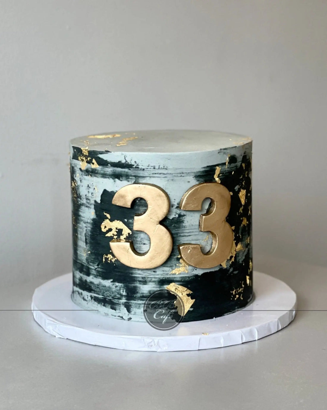 Abstract on buttercream - custom cake