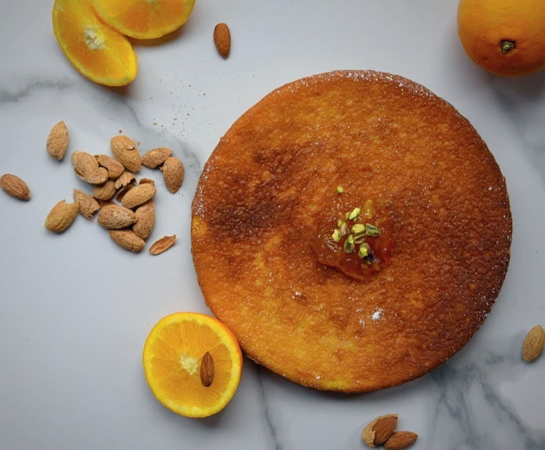 Almond orange cake (no-gluten no-dairy) - classic cake