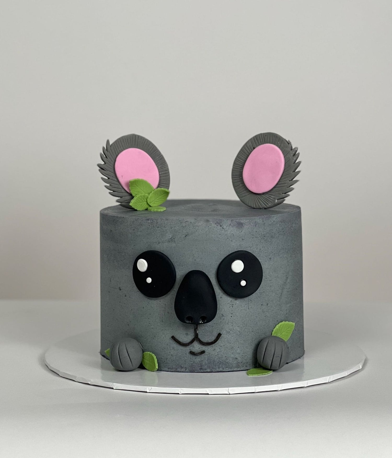 Animal face on buttercream - custom cake