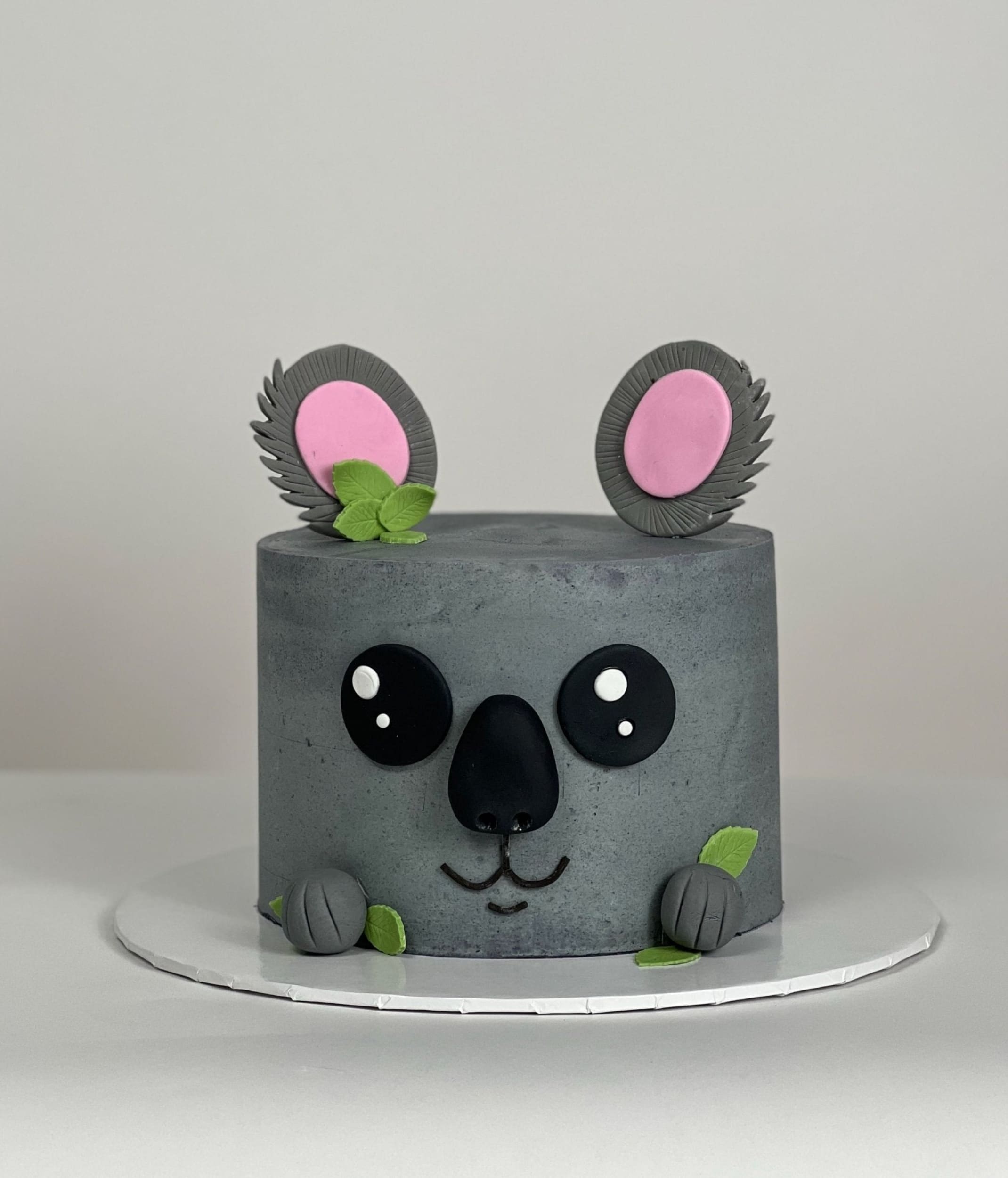 Animal face on buttercream - custom cake