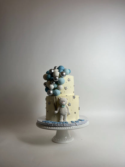 Animals &amp; spheres - custom cake