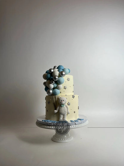 Animals &amp; spheres - custom cake