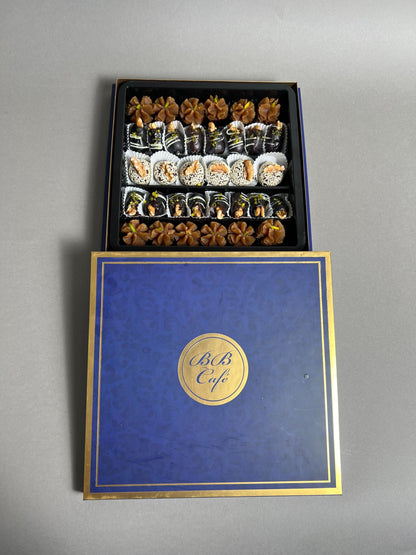 Assorted halva &amp; dates blue box - funeral