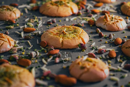 Assorted trio (walnut coconut almond cookies) - شیرنی گردوی نارگیلی بادامی - pastry