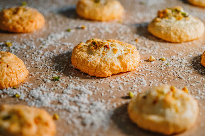 Assorted trio (walnut coconut almond cookies) - شیرنی گردوی نارگیلی بادامی - cookie