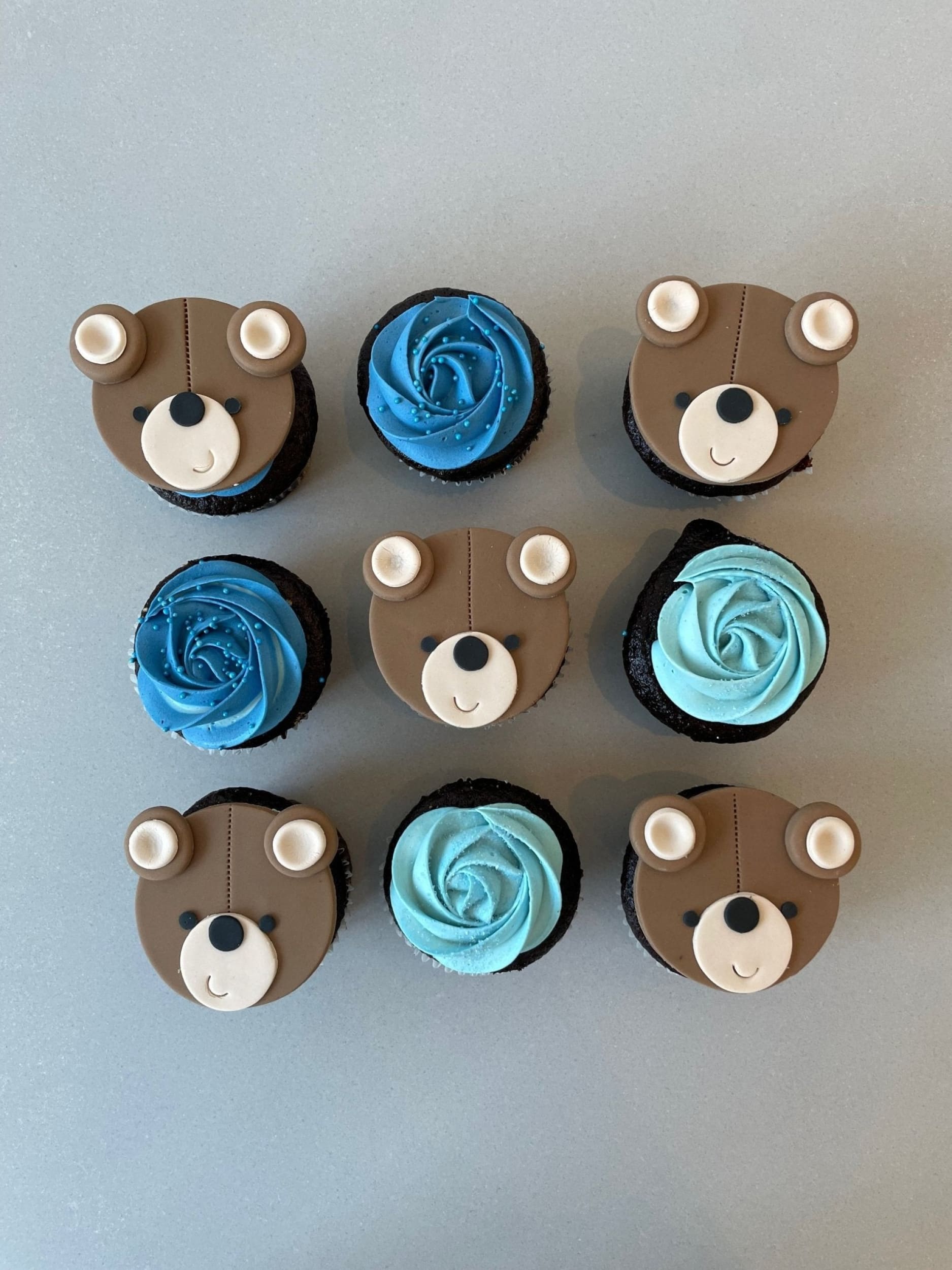 Bear face cupcake - cupcake