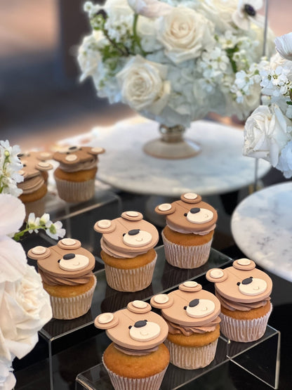 Bear face cupcake - cupcake