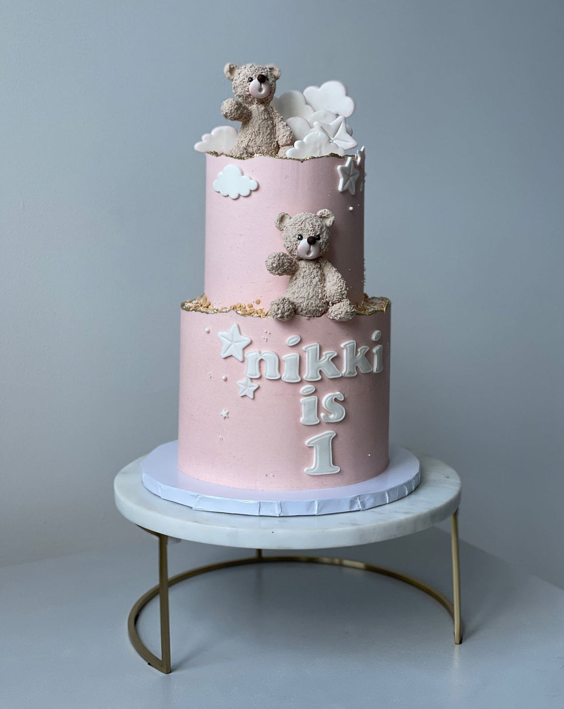 Bears in the clouds - custom cake