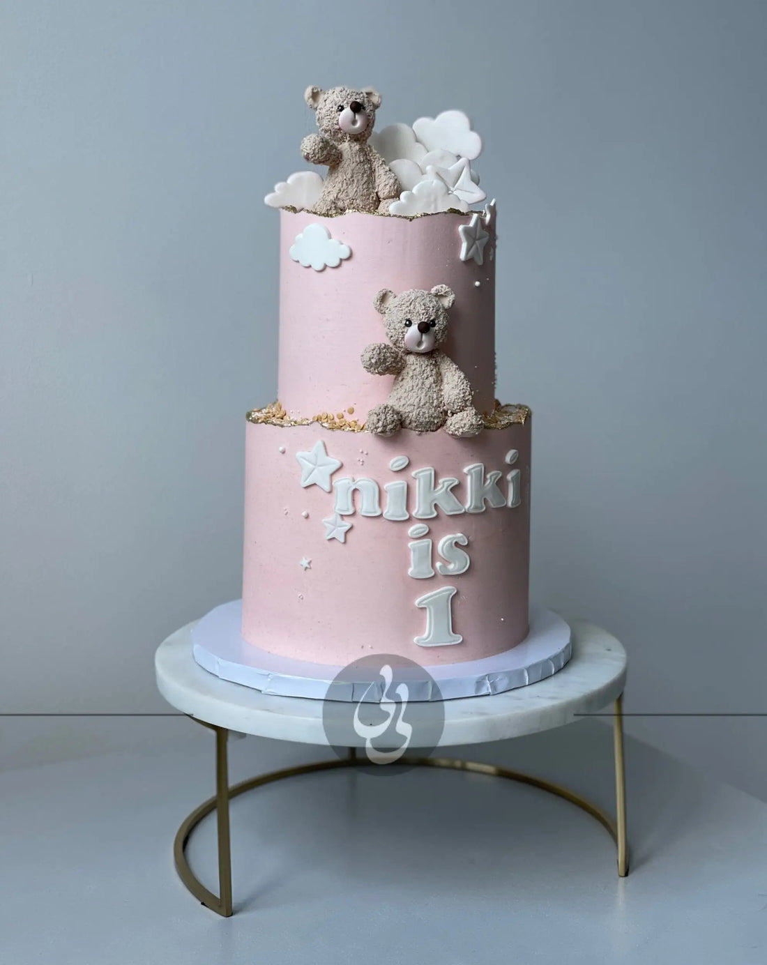 Bears in the clouds - custom cake