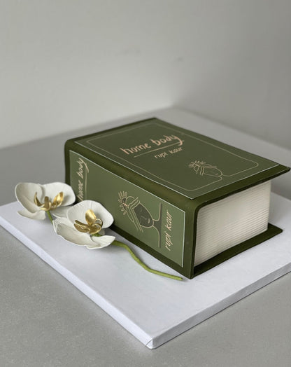 Book in fondant - custom cake