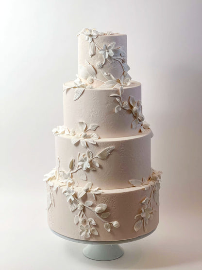 Buds &amp; blossoms - wedding cake