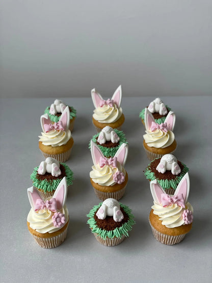 Bunny garden cupcakes - cupcake
