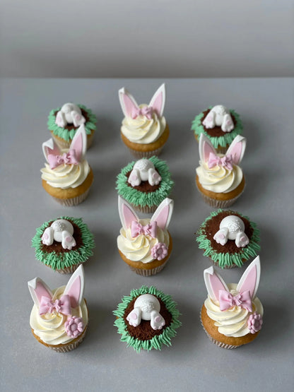 Bunny garden cupcakes - cupcake