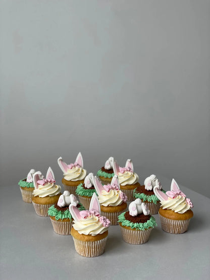 Bunny garden cupcakes - cupcake