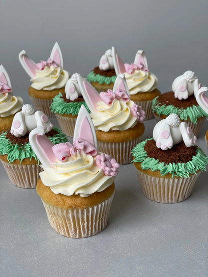 Bunny garden cupcakes - cupcake