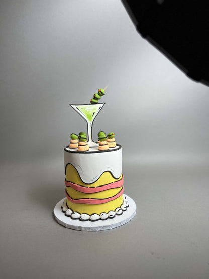 Cartoon pop-art cake - custom cake