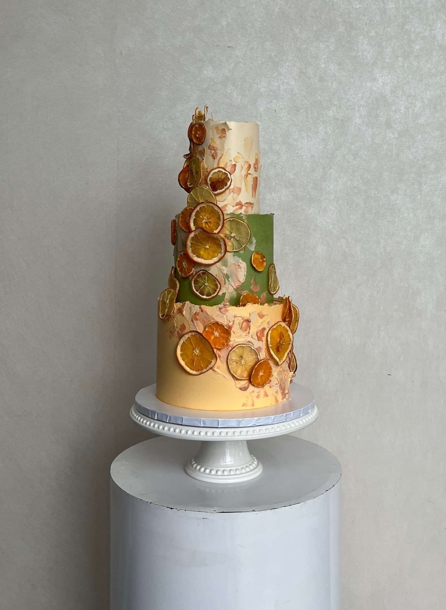 Citrus cascade on buttercream - custom cake