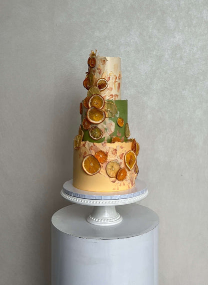 Citrus cascade on buttercream - custom cake