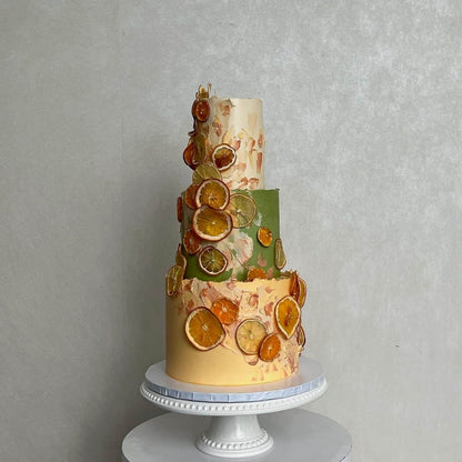 Citrus cascade on buttercream - custom cake