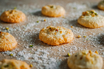 Coconut macaroon cookies - شیرنی نارگیلی - cookie