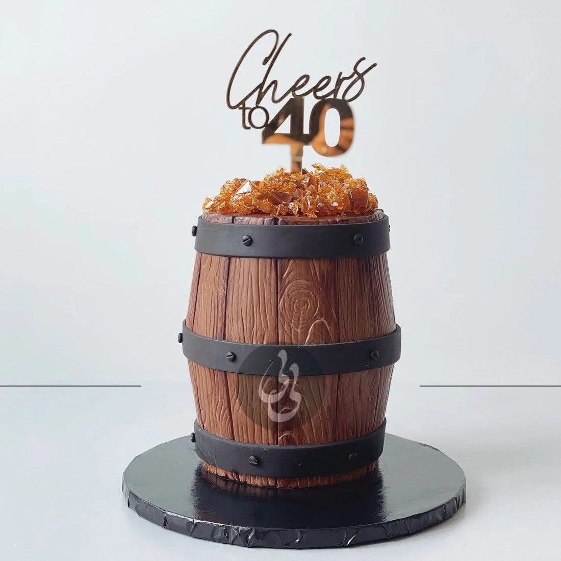 Custom 3d alcohol barrel cake - custom cake