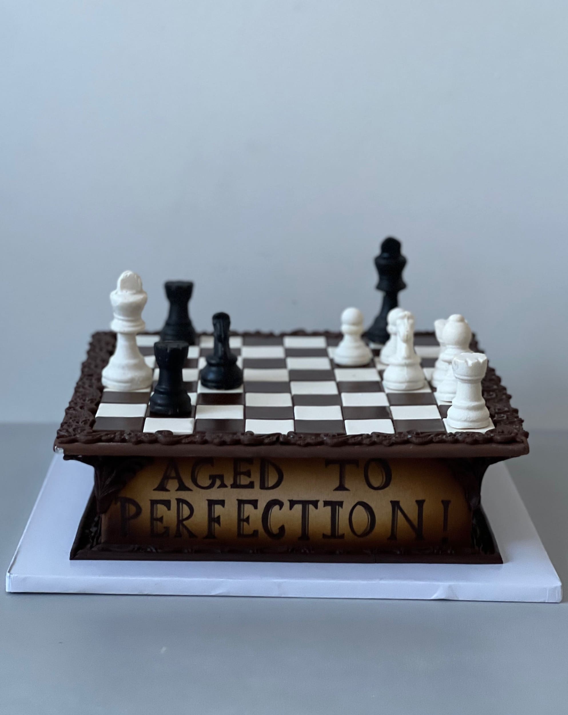 Edible chess board - custom cake