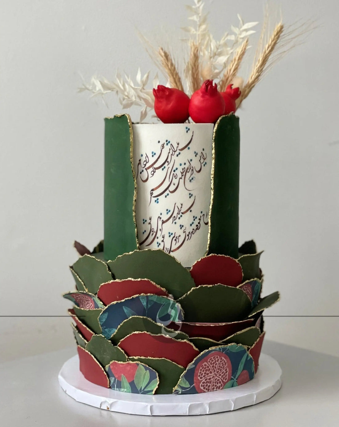 Edible print on layered fondant cake - custom cake