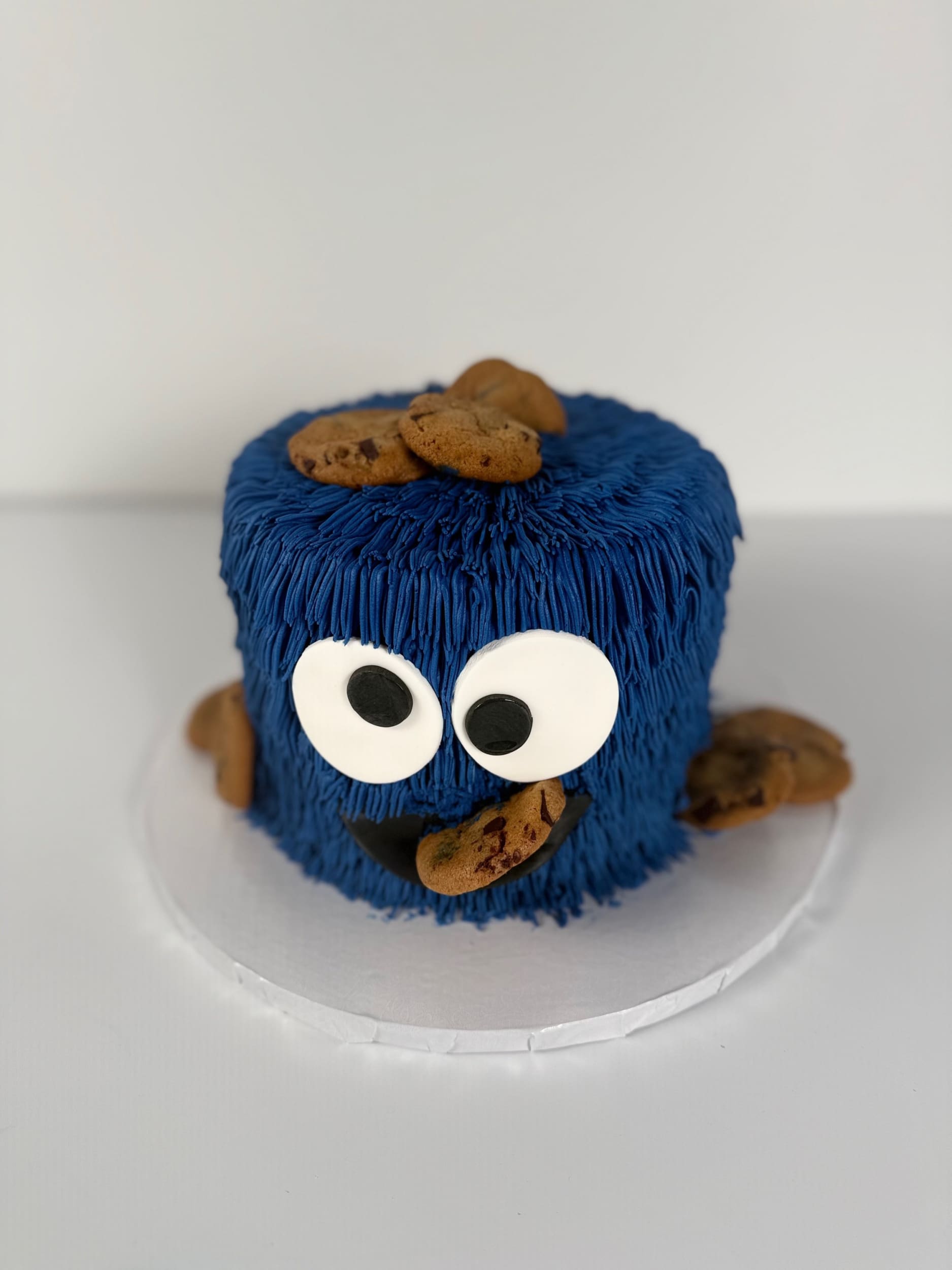 Elmo/cookie monster face - custom cake