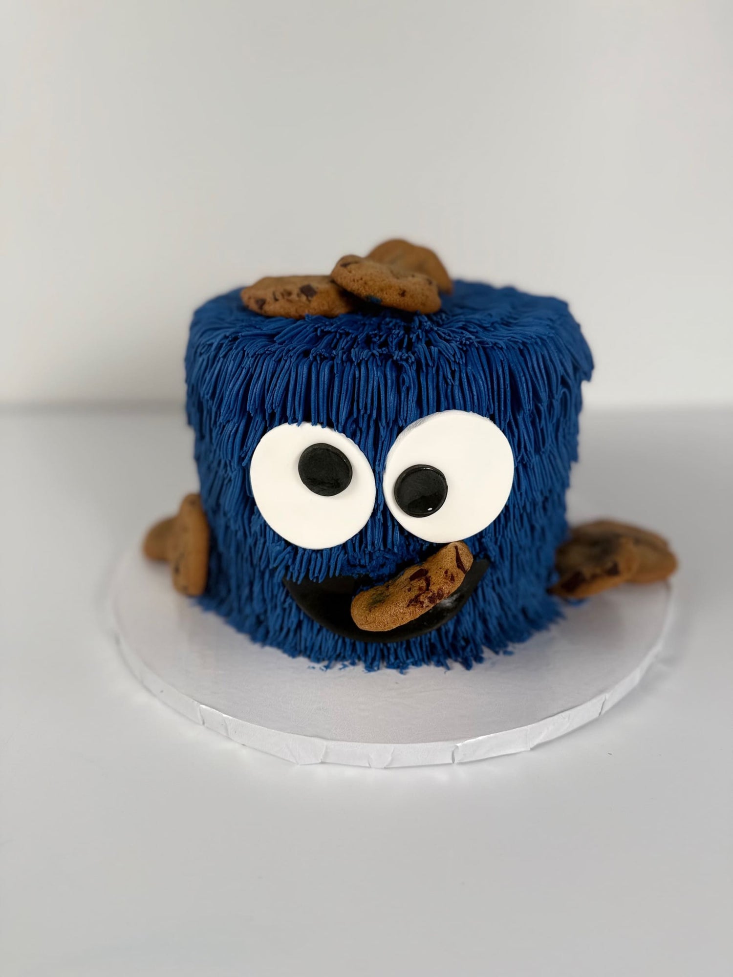 Elmo/cookie monster face - custom cake