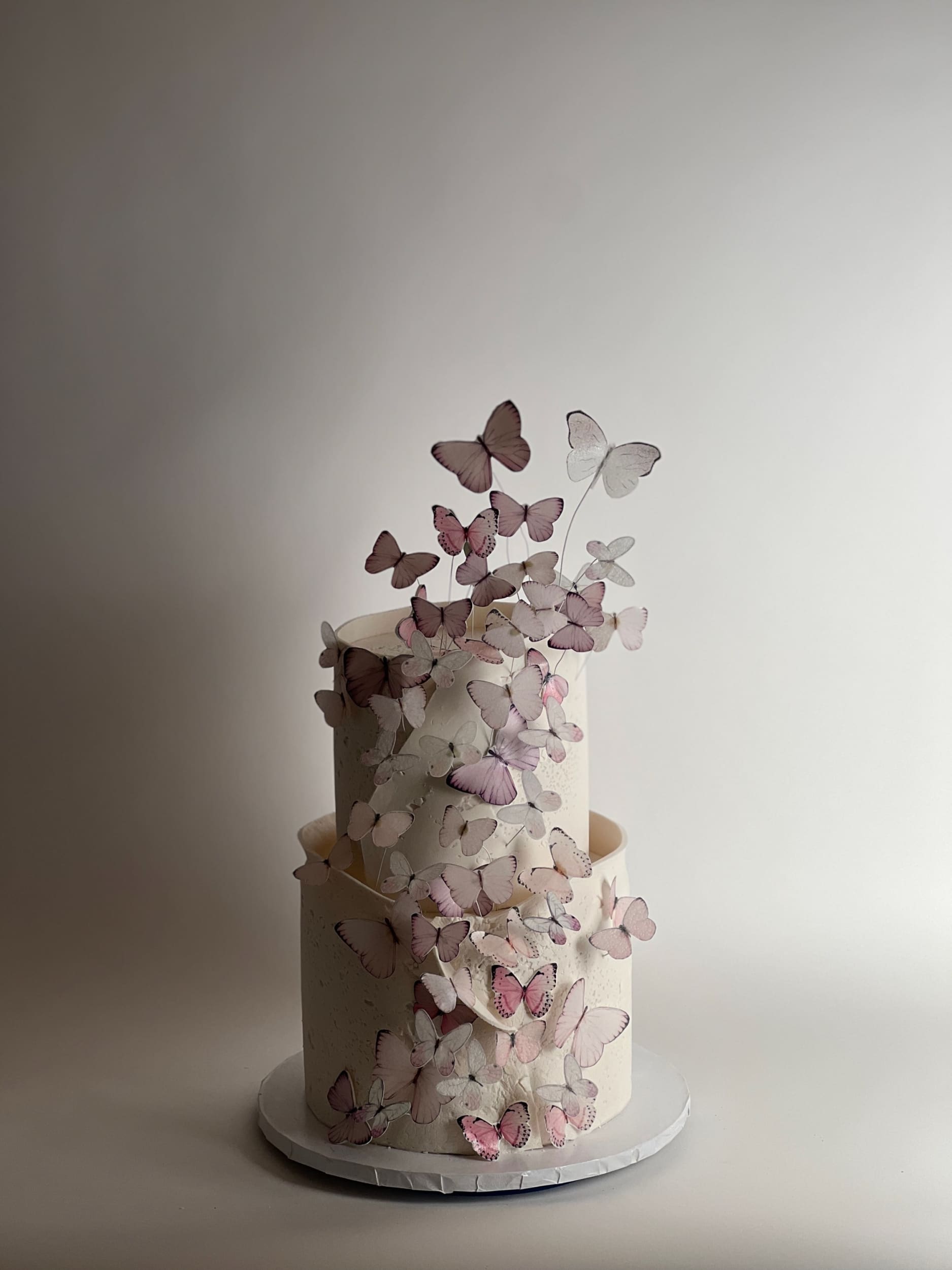 Flight of the butterflies - wedding cake