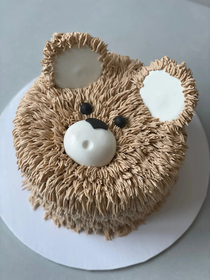 Furry animal friend face - custom cake