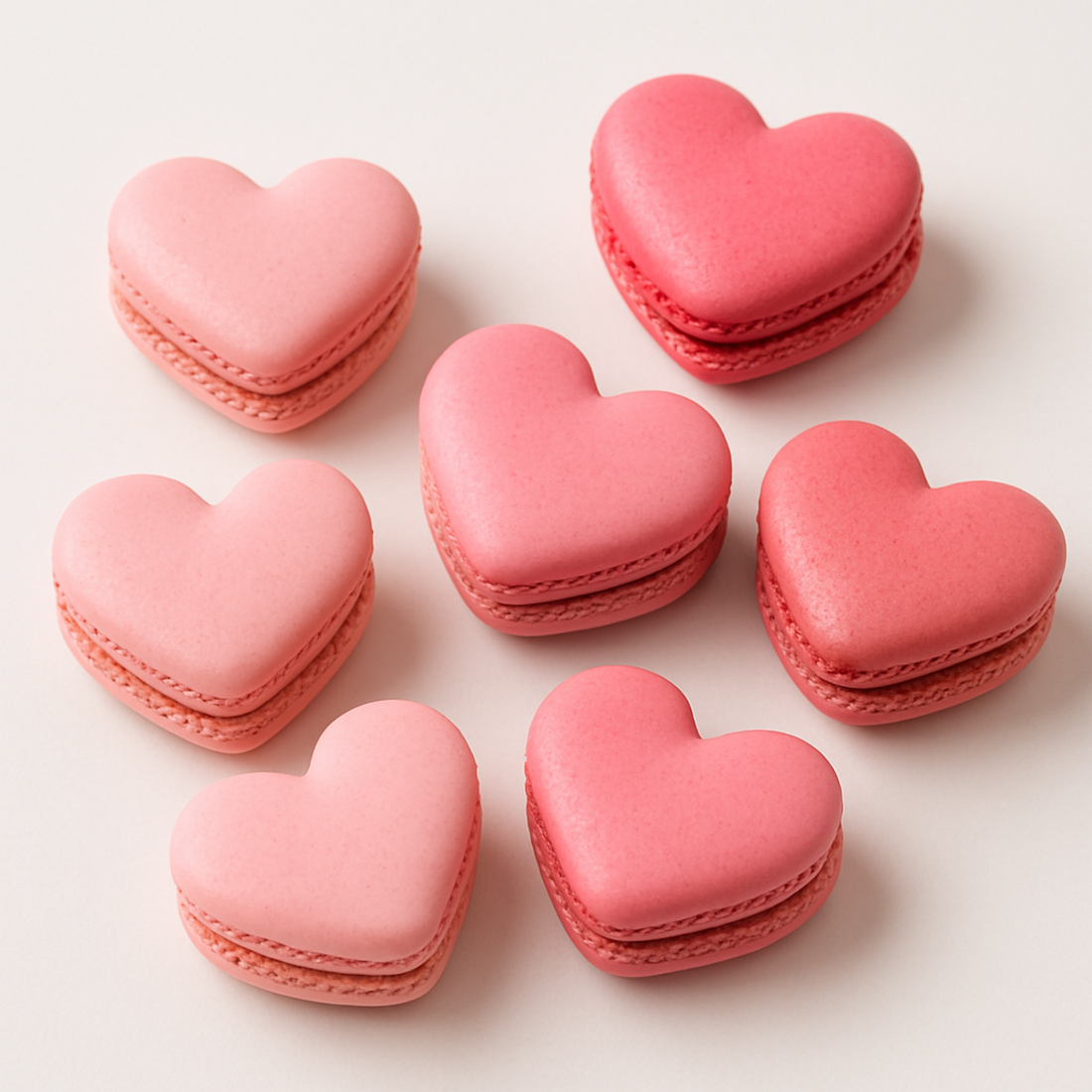 Heart macarons - macaron