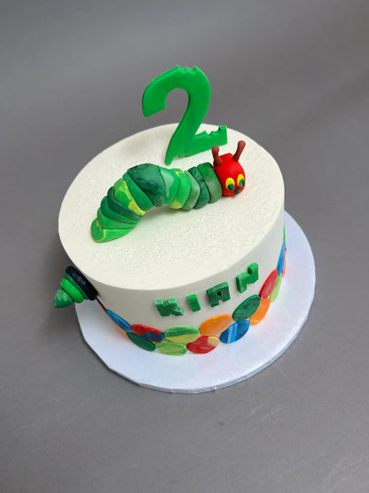 Hungry caterpillar - custom cake
