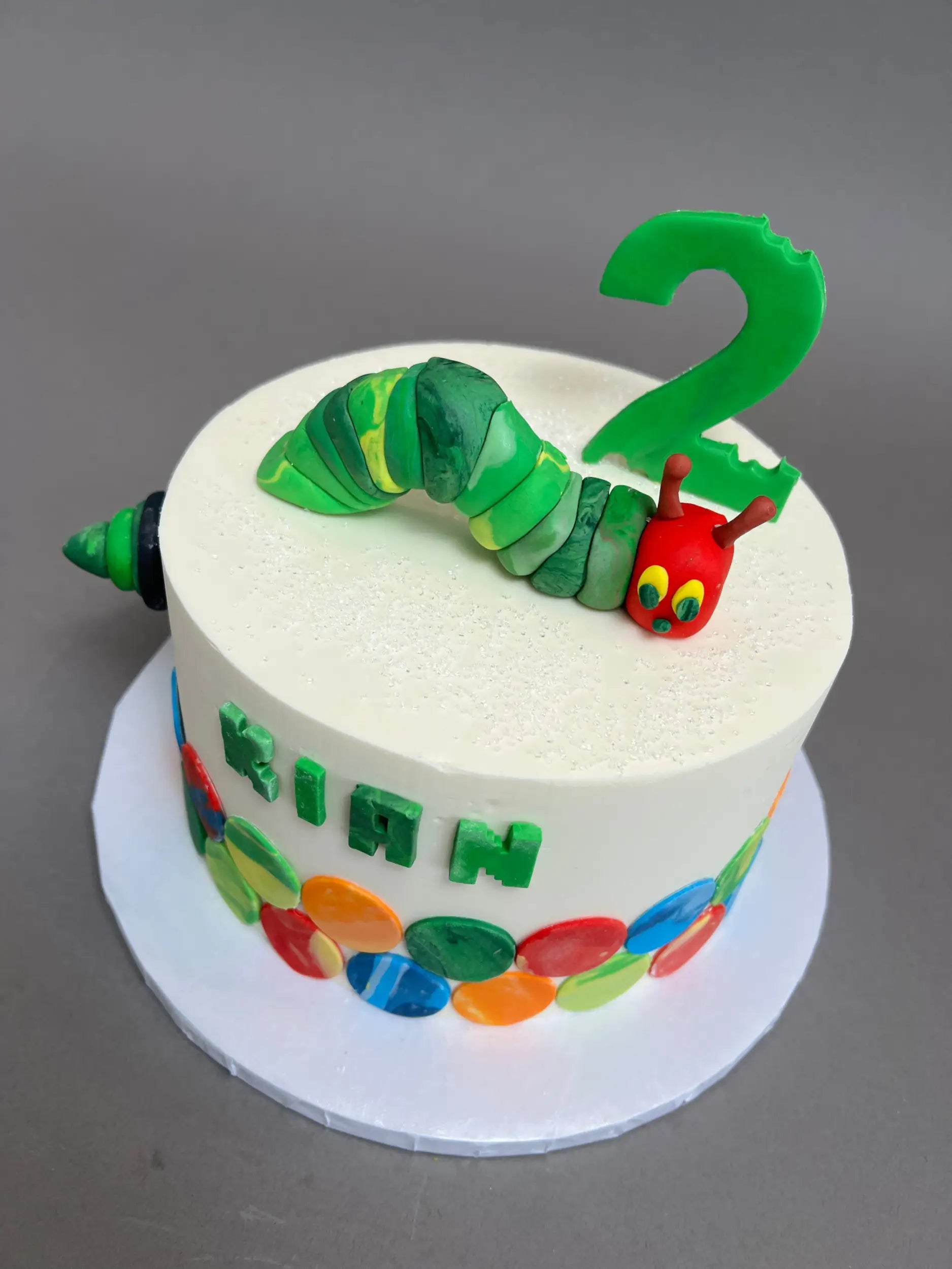 Hungry caterpillar - custom cake