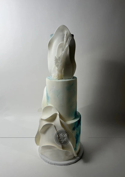 Architectural sails - wedding cake