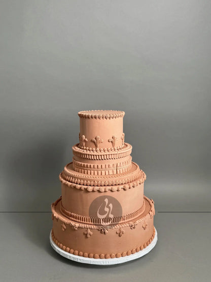 Lambeth in fondant - wedding cake