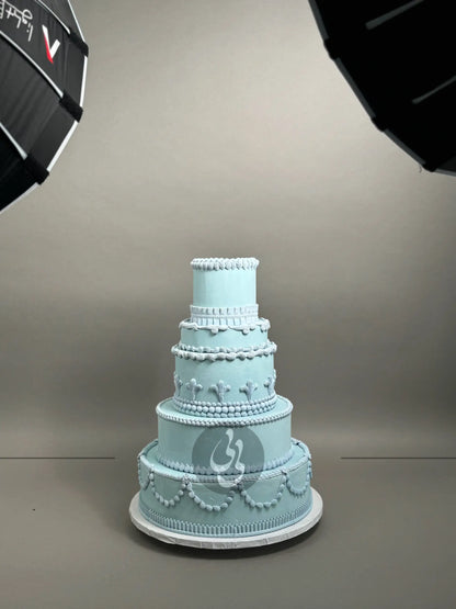 Lambeth in fondant - wedding cake