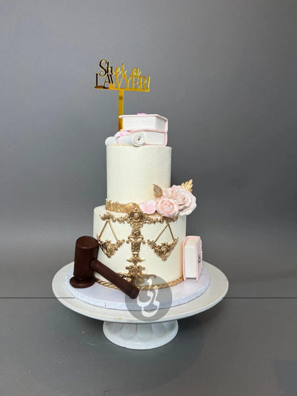 Law graduation - custom cake