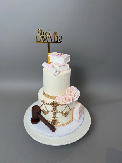 Law graduation - custom cake