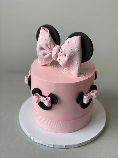 Mouse ears and bow - custom cake