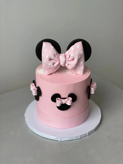 Mouse ears and bow - custom cake