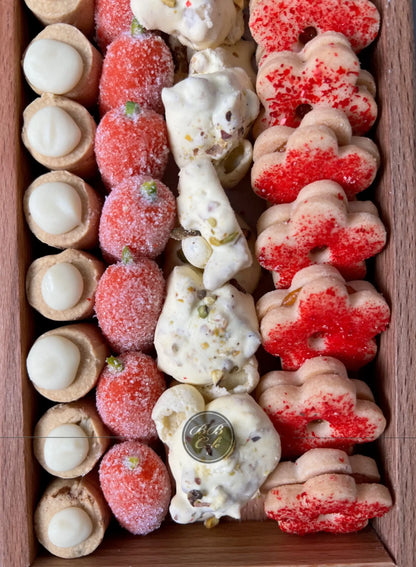 Norouz assorted cookies wooden tray - pastry