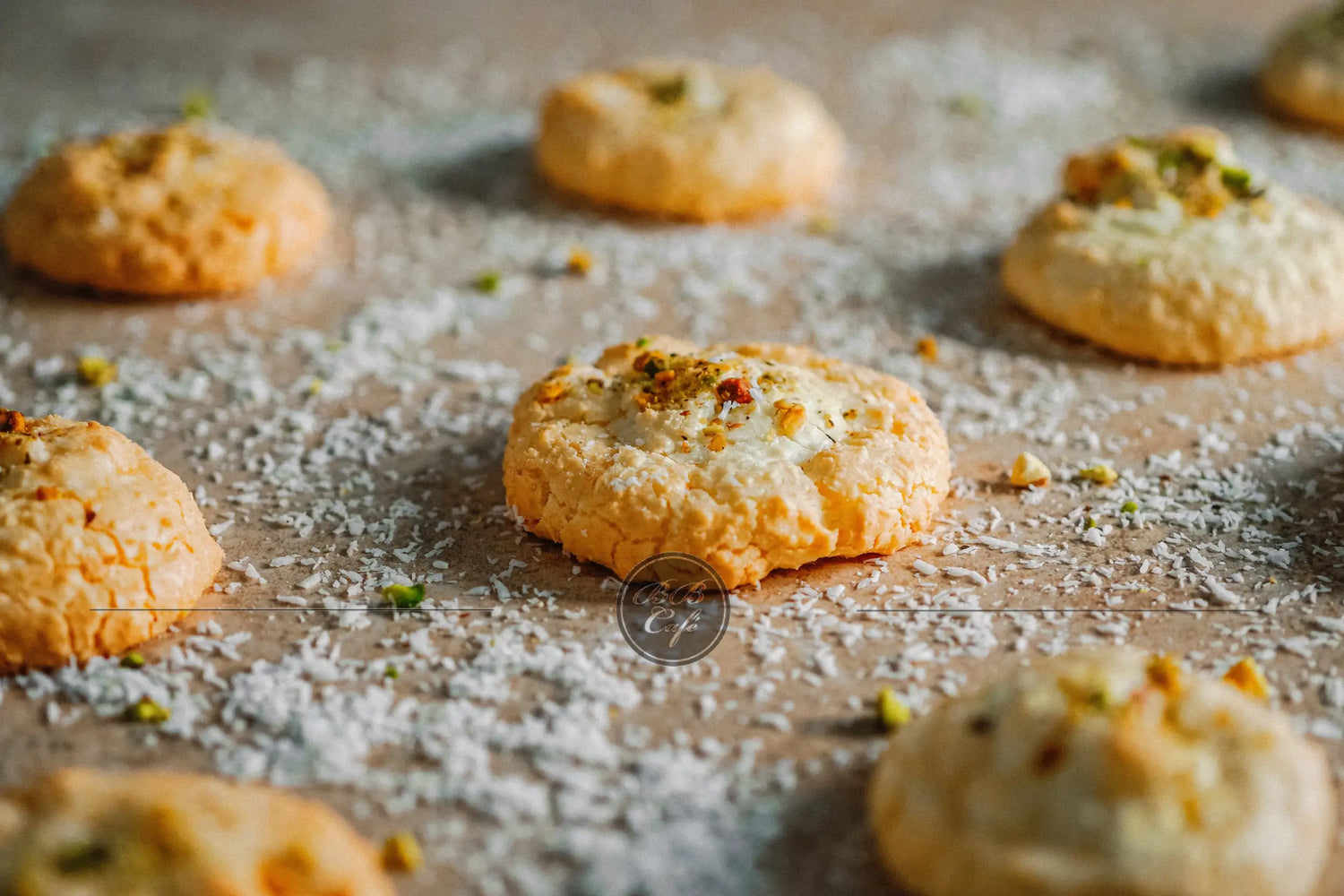 Coconut macaroon cookies - شیرنی نارگیلی pastry