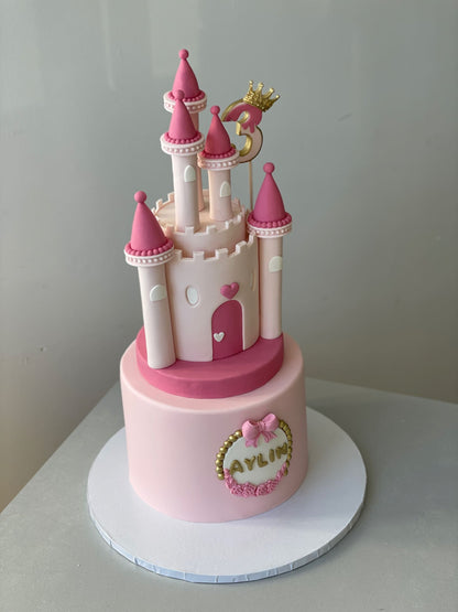 Princess castle 3d cake - custom cake