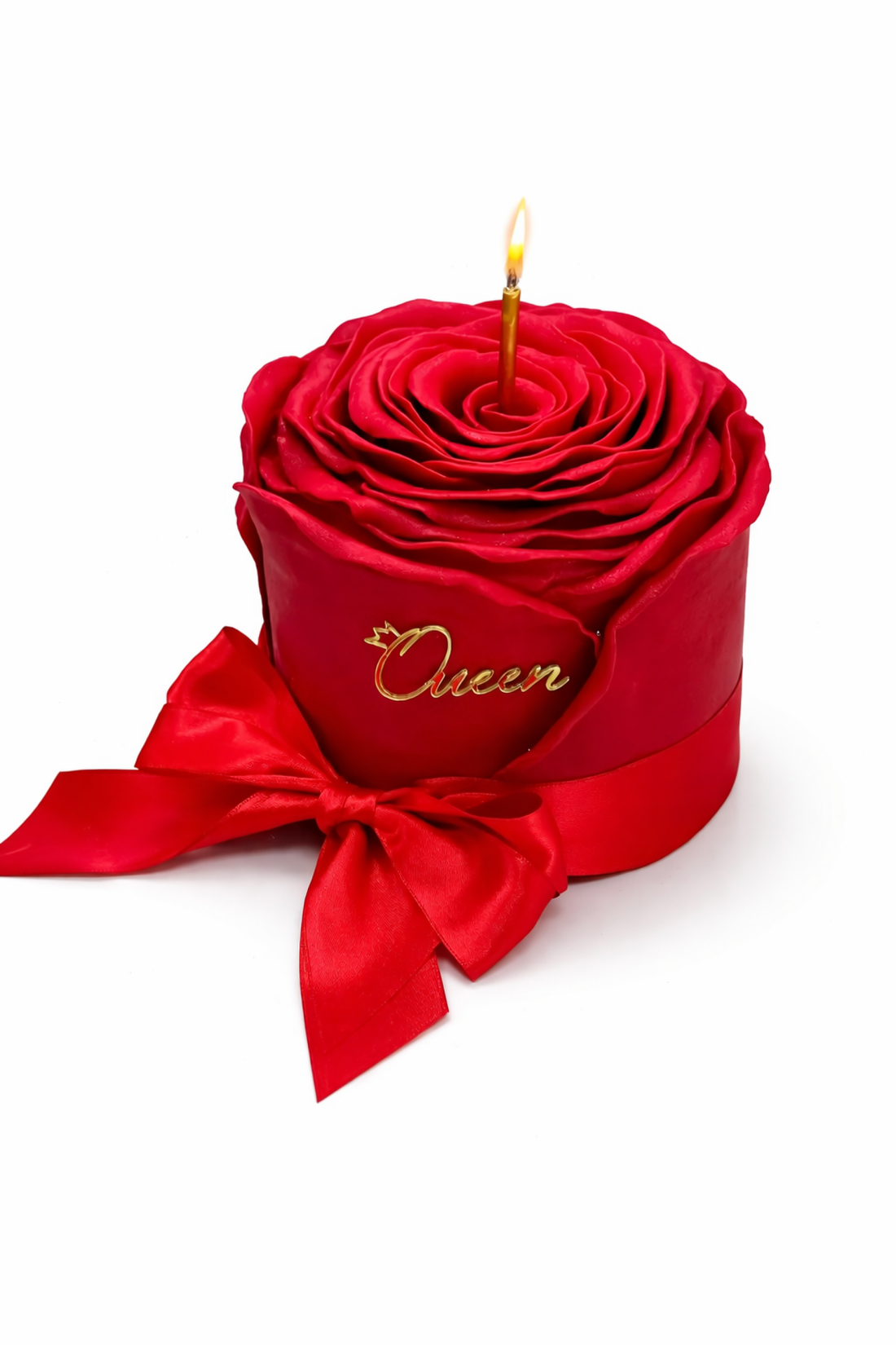 Rose petals in fondant - custom cake